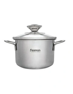 Fissman Mini Cooking Pot 0.8L With Glass Lid BAMBINO 12x7.5cm