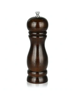 Fissman Pepper Mill Tropical Hardwood Body Stainless Steel Grinder 16.5x5cm