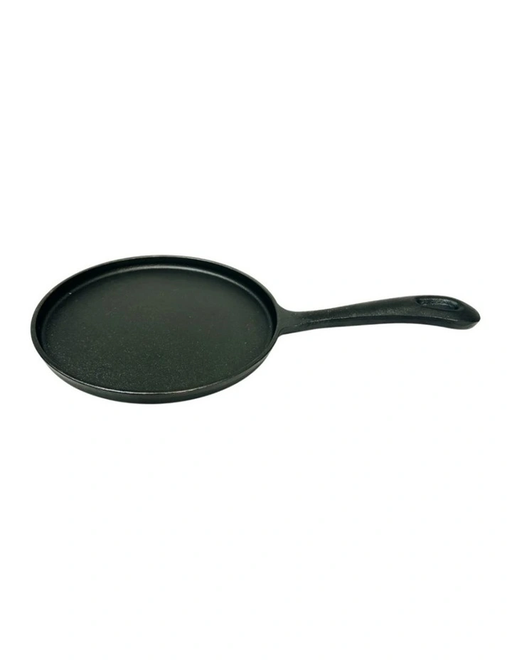 Fissman Non-Stick Cast Iron Crepe Pan Durable Easy-Clean W/ Long Handle 22cm image 1