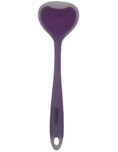 Fissman Soup Ladle Heat Resistant Silicone Kitchen Utensil Purple 28cm