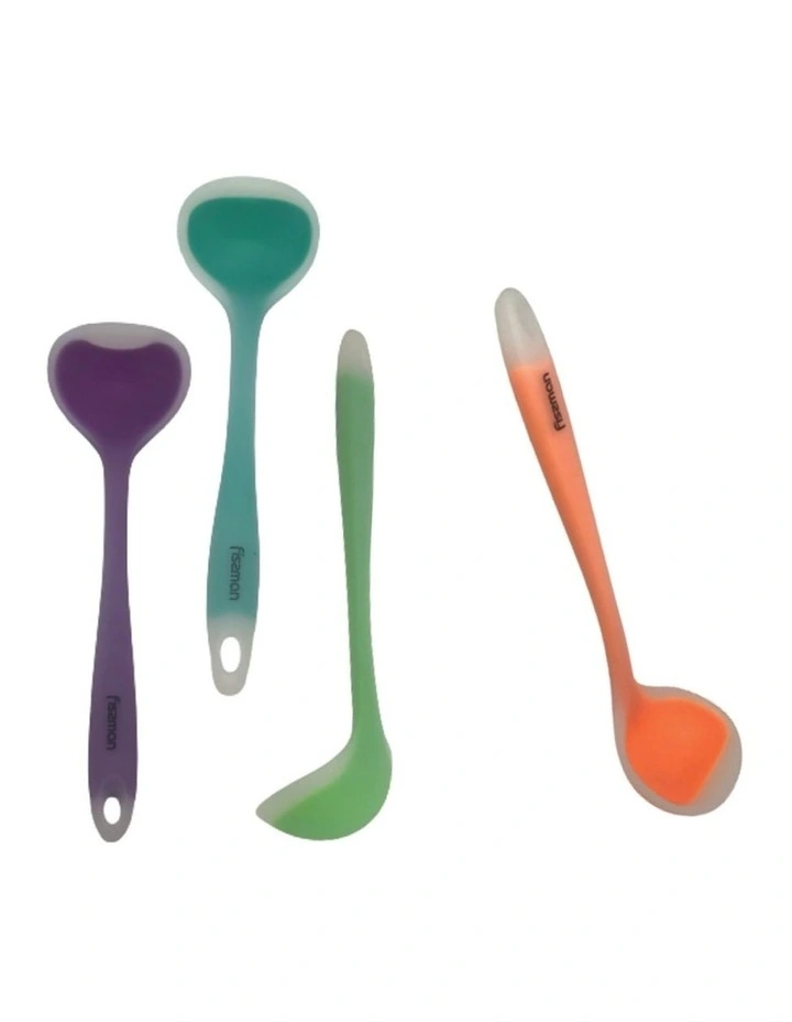 Fissman Soup Ladle Heat Resistant Silicone Kitchen Utensil Purple 28cm image 2