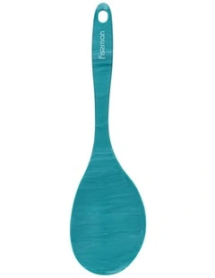 Fissman Serving Spoon Heat Resistant Ergonomic Silicone Green 30cm
