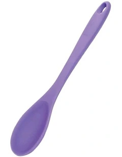 Fissman IRIS Silicone Serving Spoon Heat Resistant Kitchen Tool Purple 27cm