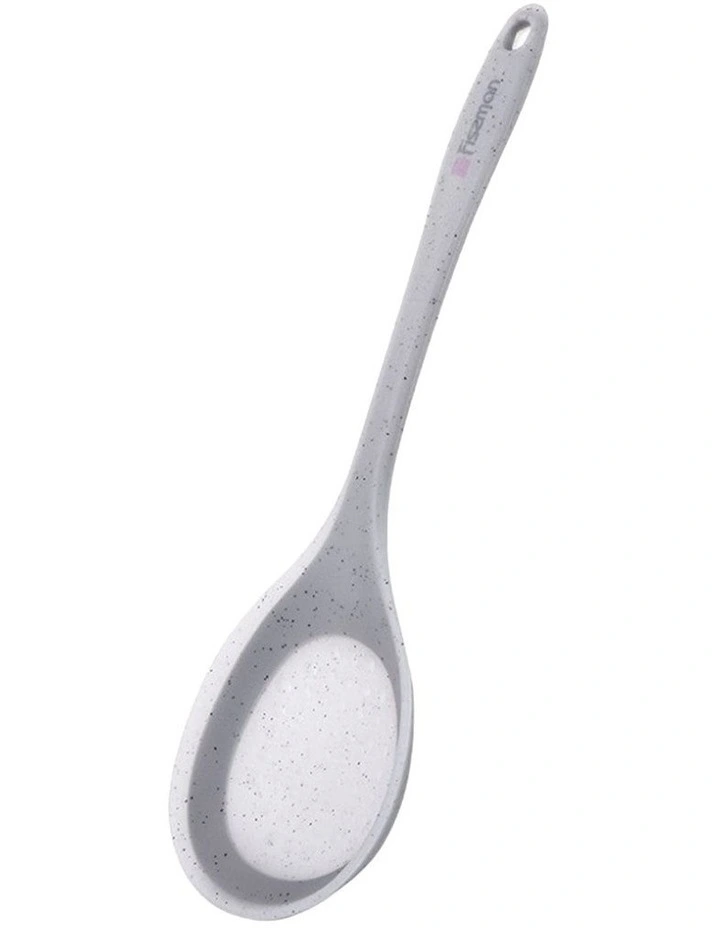 Fissman Slotted Spoon Mauris Series Heat-Resistant Food-Grade Grey 34cm image 1