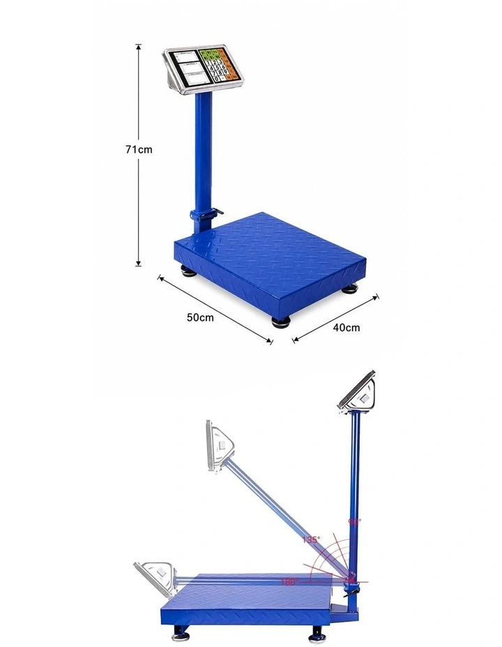 SOGA 300kg Digital Platform Scale - Blue image 3