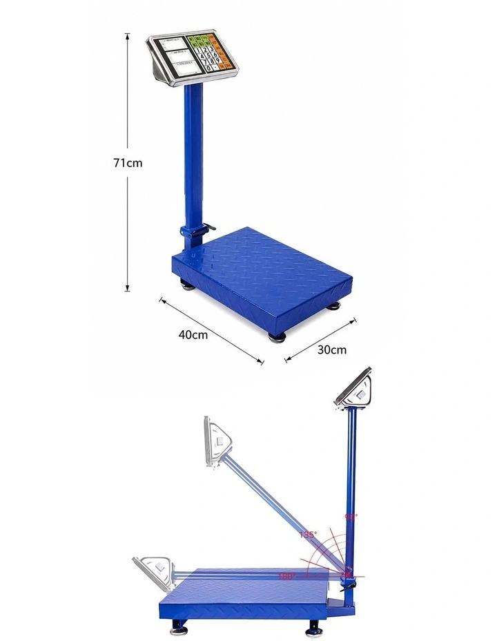 SOGA 150kg Digital Platform Scale - Blue image 3