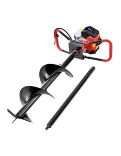 Giantz Post Hole Digger 300mm Petrol Drill Auger Extension Bits
