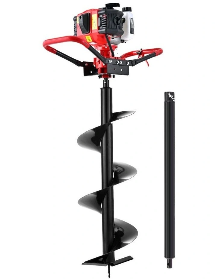 Giantz Post Hole Digger 300mm Petrol Drill Auger Extension Bits image 7