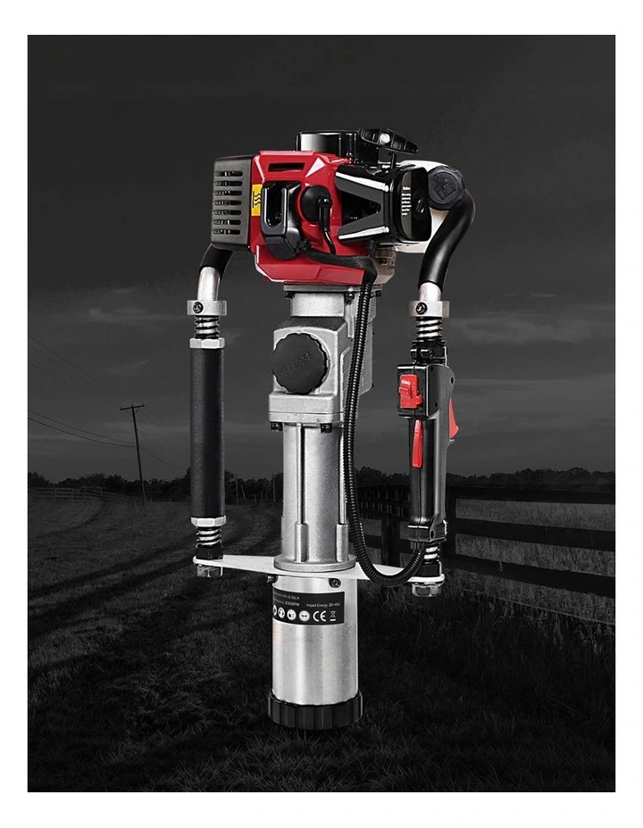 Giantz Petrol Post Driver 2-Stroke 32.7CC Rammer Pile Star Picket Fence Hole Red image 3