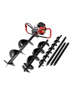 Giantz Post Hole Digger Petrol Motor Drill Extension Auger Bits Kits