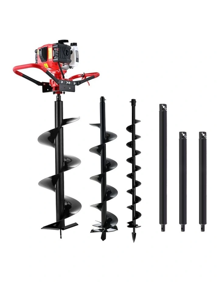 Giantz Post Hole Digger Petrol Motor Drill Extension Auger Bits Kits image 7