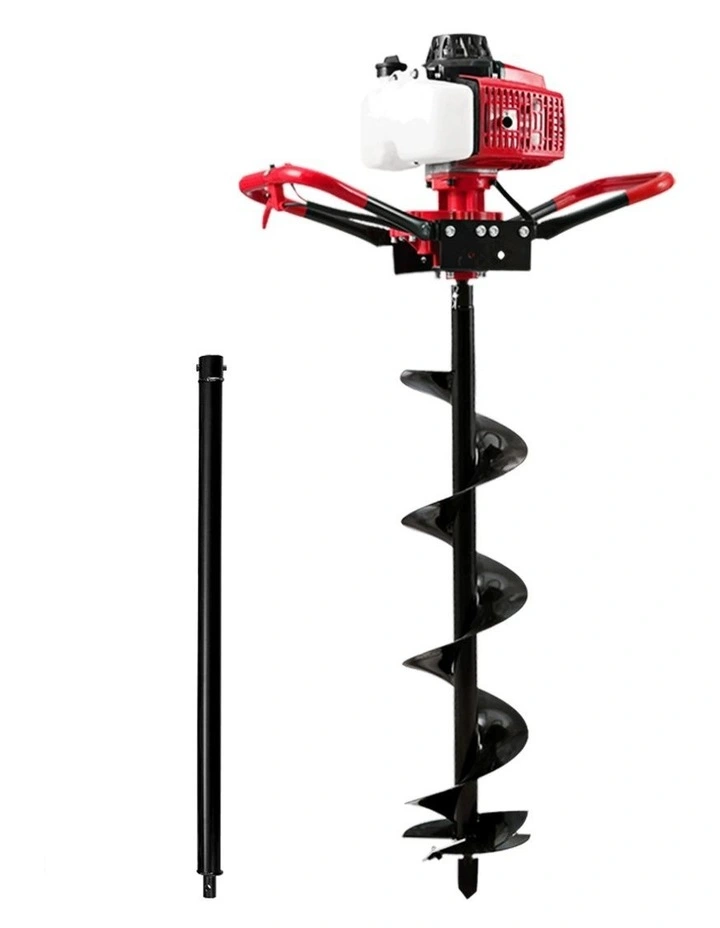 Giantz Post Hole Digger 200mm Petrol Drill Extension Auger Bits image 2