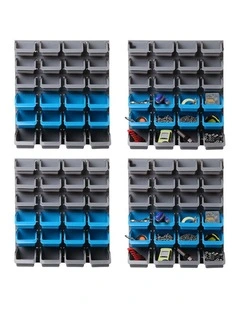 Giantz 96 Storage Bin Rack Wall Mounted