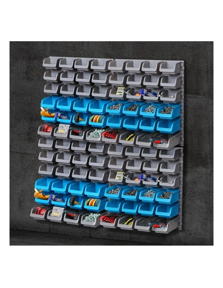 Giantz 96 Storage Bin Rack Wall Mounted image 3