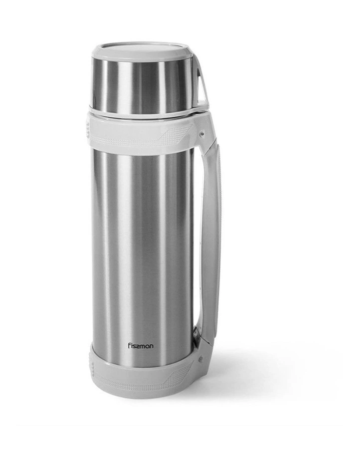 Fissman Thermal Infuser Flask Vacuum Stainless Steel Silver 1000ml image 1