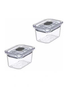 Prepara LatchLok Click Rectangular Container - 220ml - 2 Pack