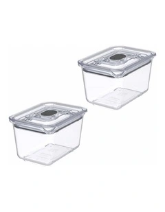 Prepara Latchlok Click Rectangular Container - 680ml - 2 Pack