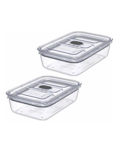 Prepara LatchLok Click Rectangular Container - 1L - 2 Pack