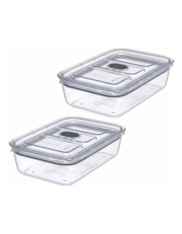 Prepara LatchLok Click Rectangular Container - 1L - 2 Pack image 1