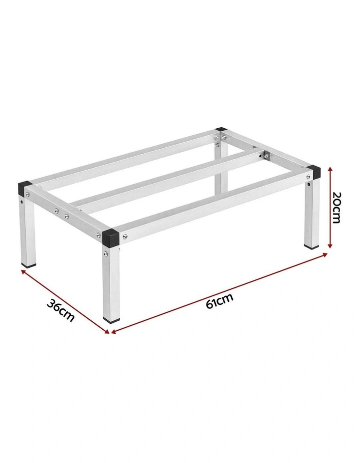 Giantz 61x36cm Aluminum Dunnage Rack Heavy Duty Kitchen Storage Platform image 2