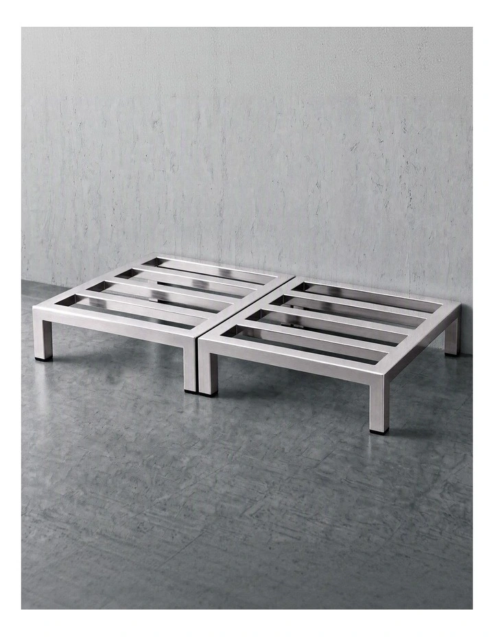 Giantz 35x35cm Dunnage Rack 2-Pack Stainless Steel Kitchen Floor Stand image 6
