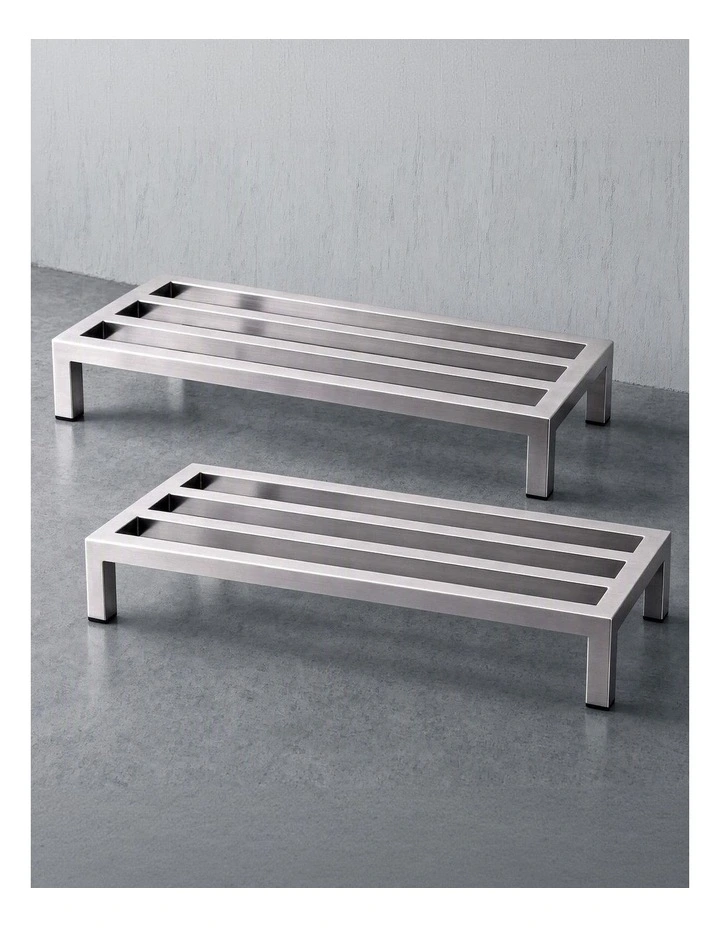 Giantz 60x25cm Dunnage Rack 2-Pack Stainless Steel Kitchen Floor Stand image 6