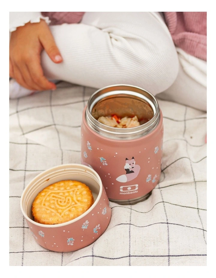 Monbento Handy Kids Insulated Lunch Box with Compartments - Fox image 4