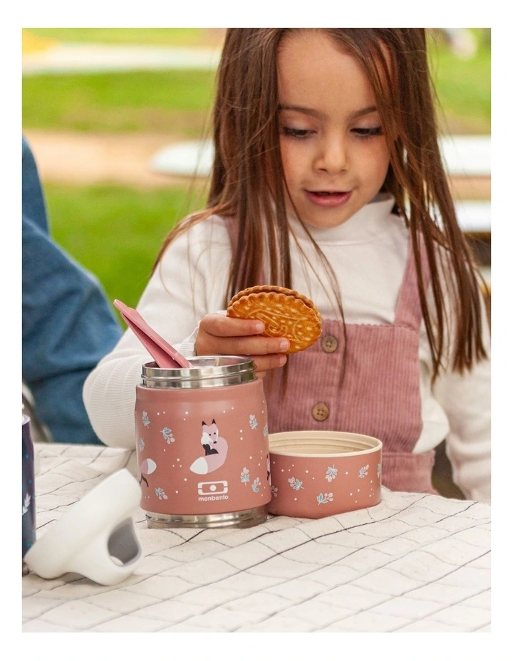 Monbento Handy Kids Insulated Lunch Box with Compartments - Fox image 5