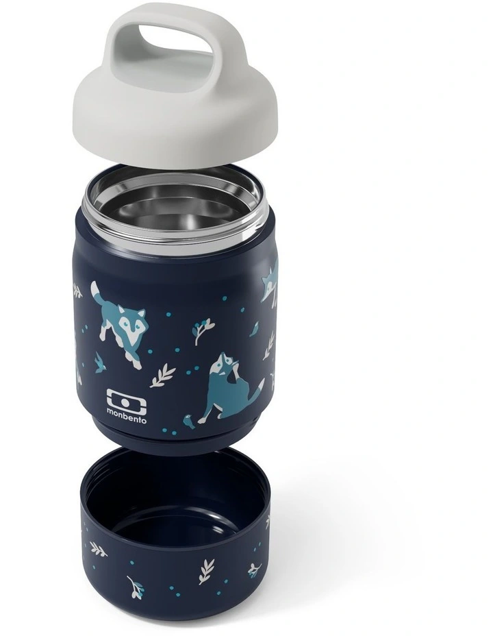 Monbento Handy Kids Insulated Lunch Box with Compartments - Wolf image 2