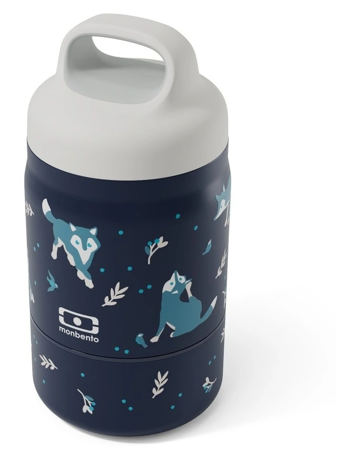 Monbento Handy Kids Insulated Lunch Box with Compartments - Wolf image 3