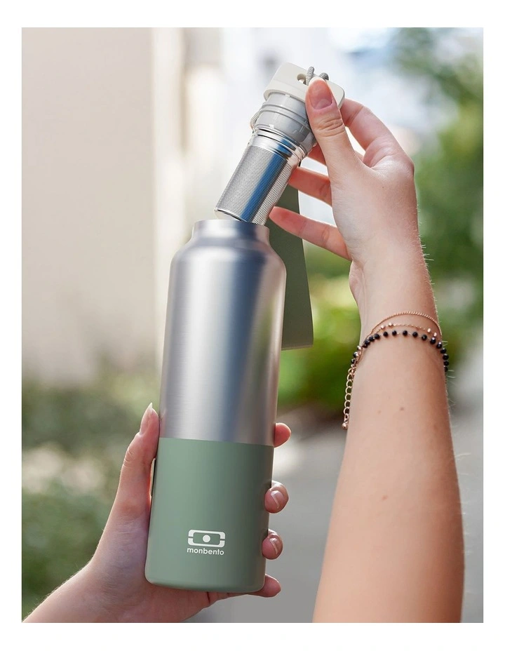 Monbento MB Steel Insulated Bottle - Green Natural image 5