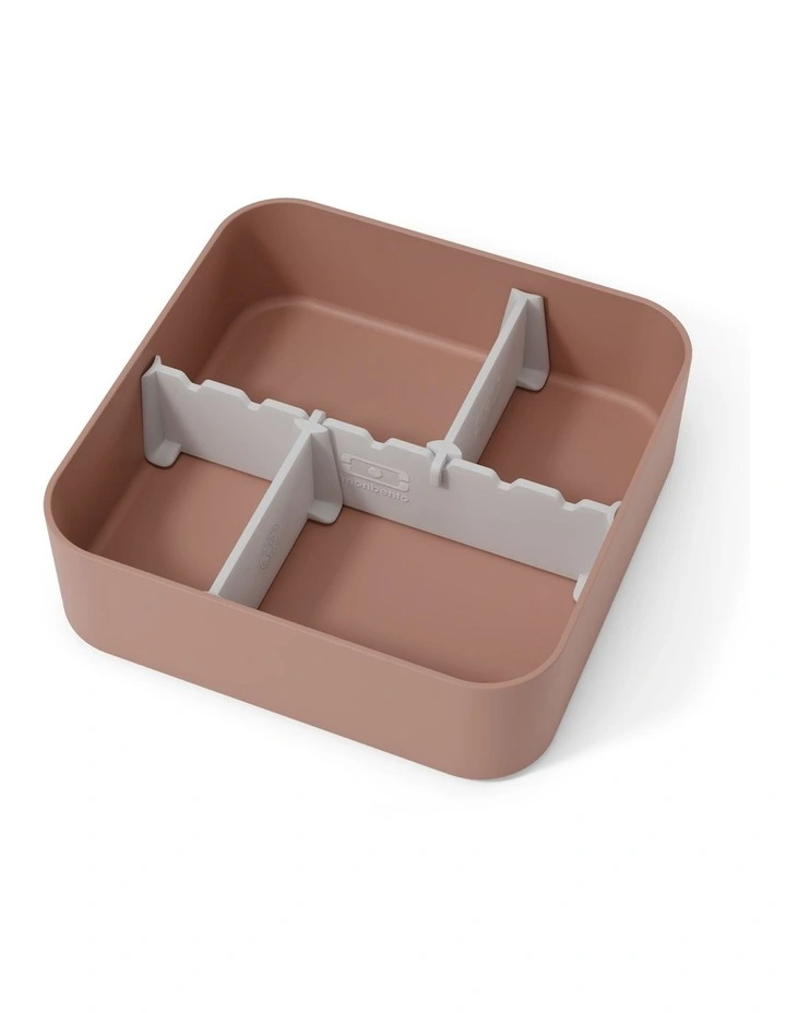 Monbento Flex - The 2 Compartment Lunch Box with Cutlery - Pink Moka image 2