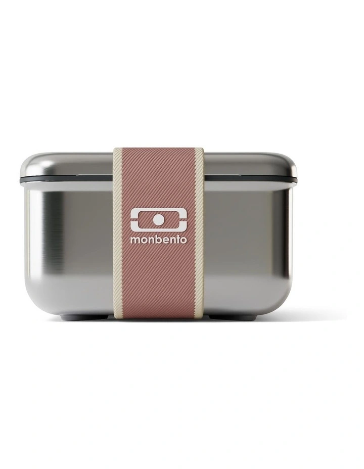 Monbento Mb Sense L The Microwave-Safe Metal Lunch Box - Pink Moka image 3