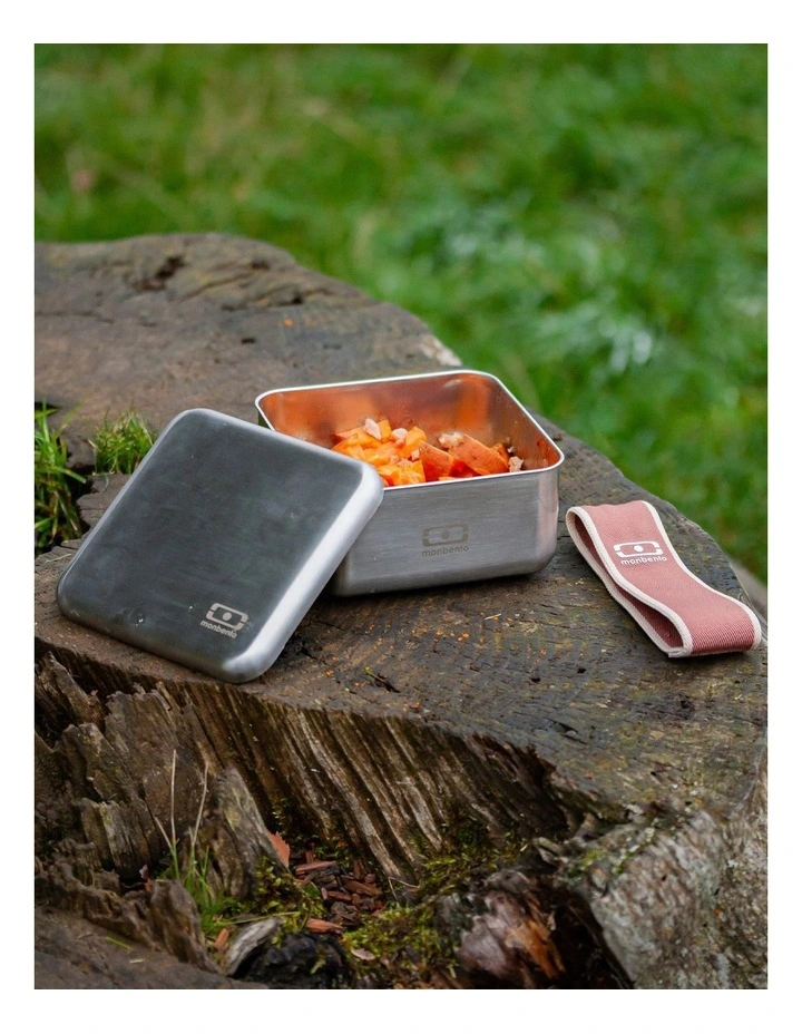 Monbento Mb Sense L The Microwave-Safe Metal Lunch Box - Pink Moka image 5