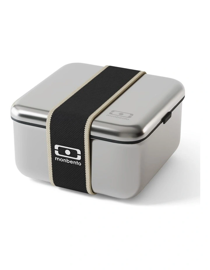 Monbento Mb Sense L The microwave-Safe Metal Lunch Box - Black Onyx image 1
