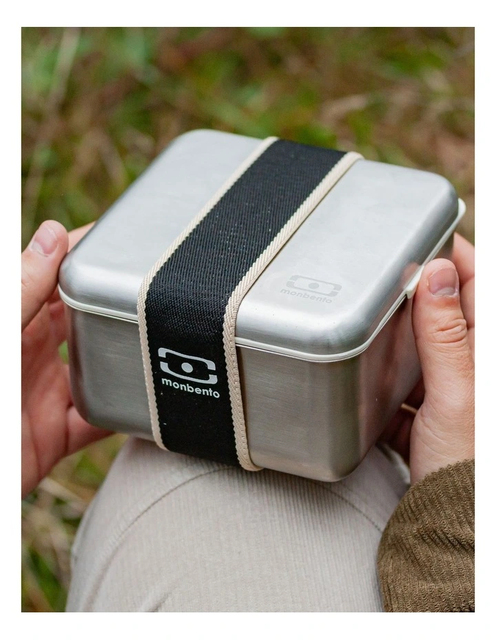 Monbento Mb Sense L The microwave-Safe Metal Lunch Box - Black Onyx image 4