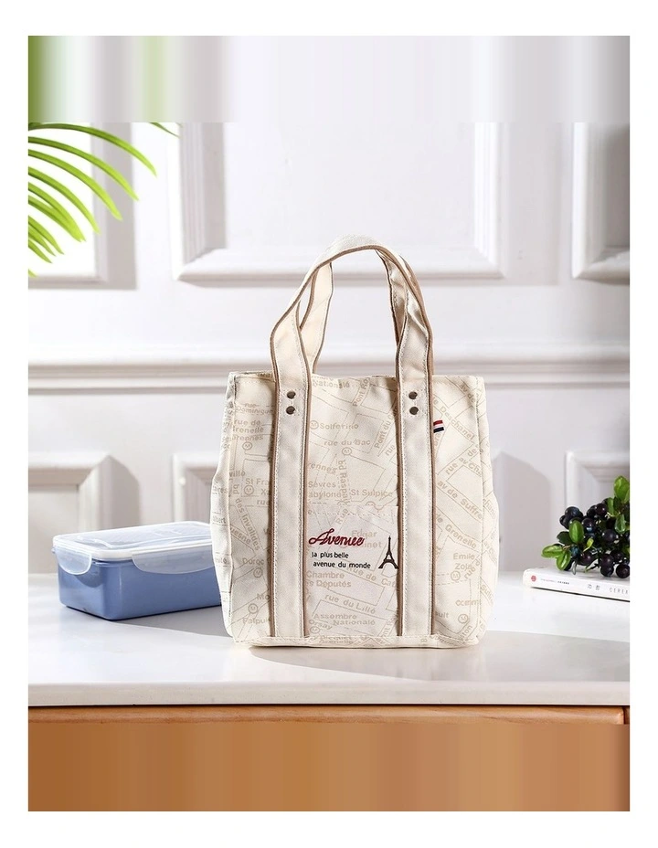 Portable Insulated Lunch Bag Thickened Aluminum Film Food Container Waterproof Oil-Proof Thermal image 2
