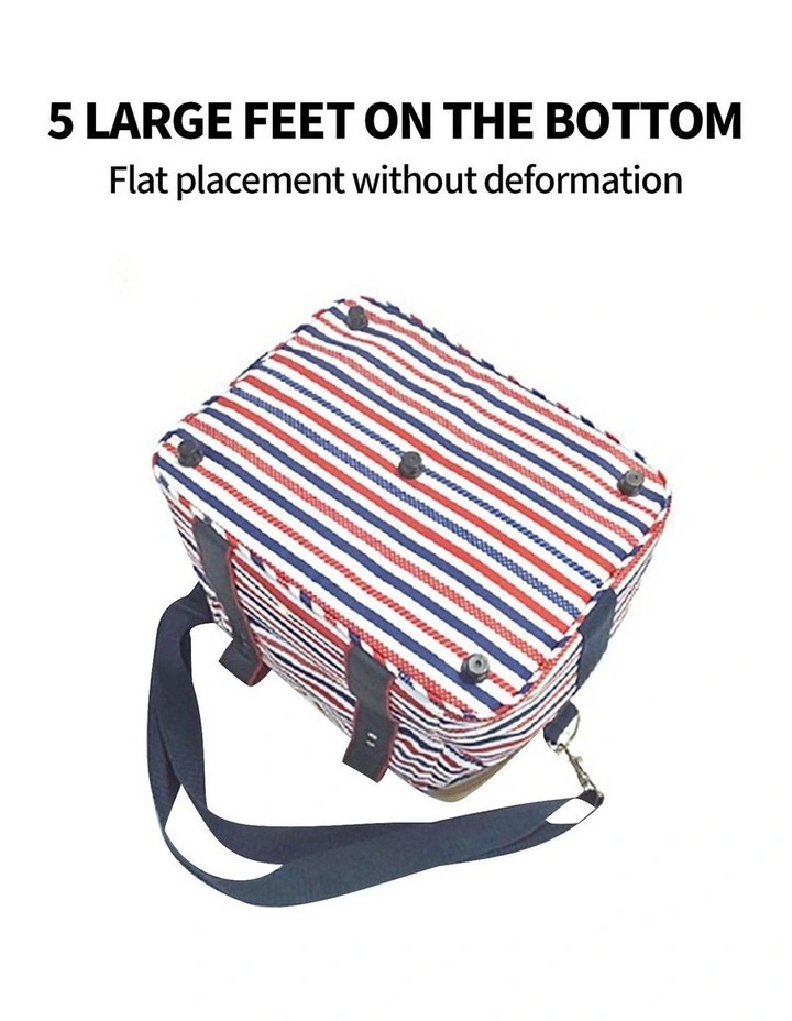 Red Insulated Picnic Bag Thermal Cooler Portable Lunch Food Tote Carry Storage Bag image 2