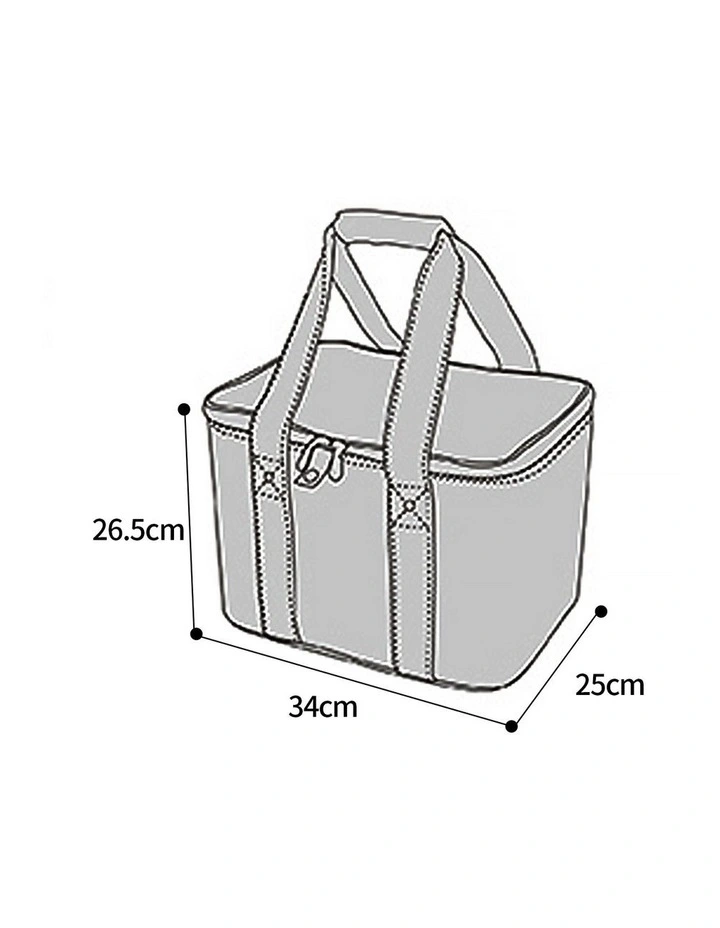 Red Insulated Picnic Bag Thermal Cooler Portable Lunch Food Tote Carry Storage Bag image 4