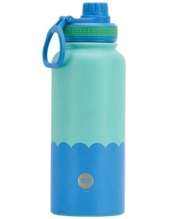 Annabel Trends Watermate Wave Stainless Steel Bottle Aqua Blue 1000ml
