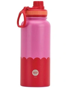Annabel Trends Watermate Wave Stainless Steel Bottle Pink Red 1000ml