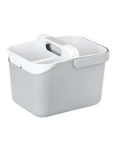 Vigar Rengo 3L Bucket and Caddy Set with Carry Handle Grey Cleaning Essential