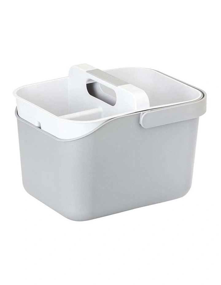 Vigar Rengo 3L Bucket and Caddy Set with Carry Handle Grey Cleaning Essential image 1