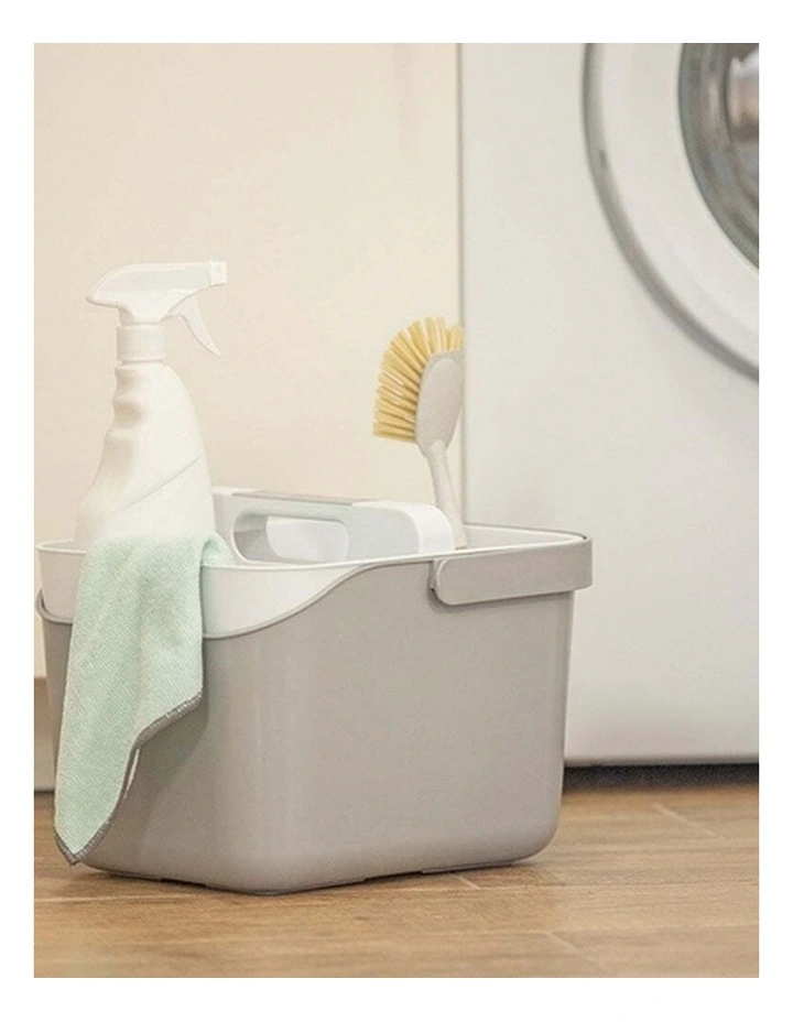 Vigar Rengo 3L Bucket and Caddy Set with Carry Handle Grey Cleaning Essential image 4