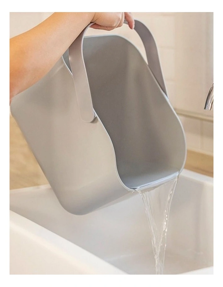 Vigar Rengo 3L Bucket and Caddy Set with Carry Handle Grey Cleaning Essential image 5