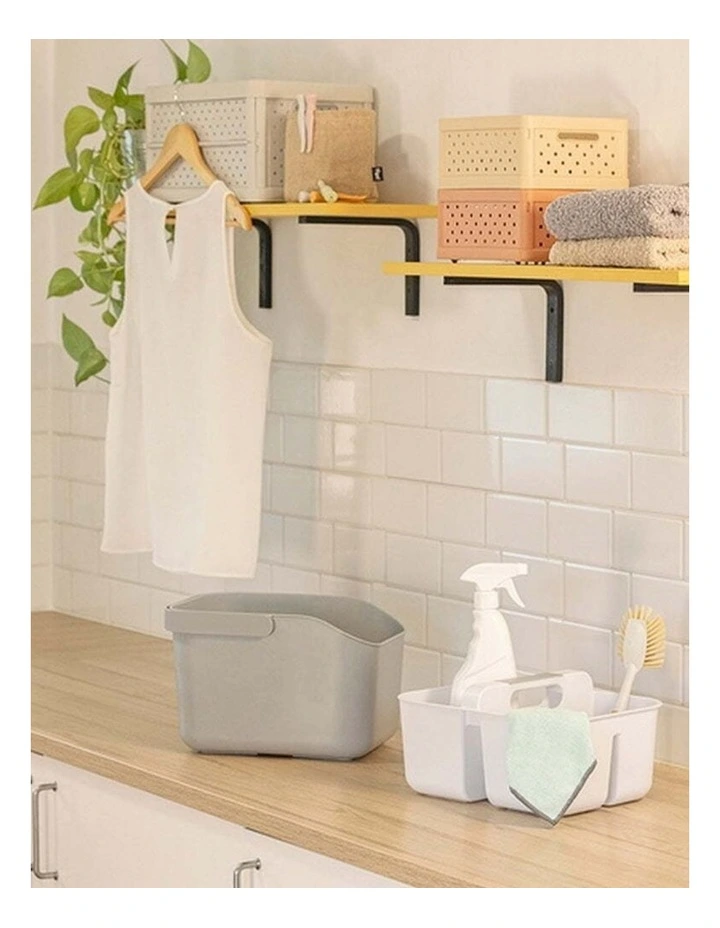 Vigar Rengo 3L Bucket and Caddy Set with Carry Handle Grey Cleaning Essential image 6