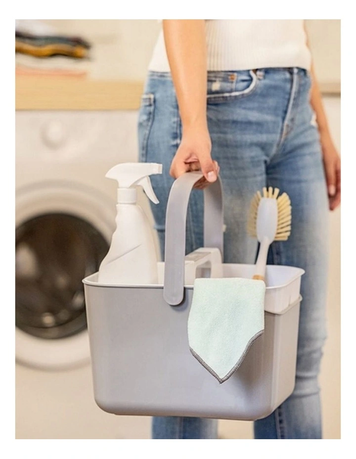 Vigar Rengo 3L Bucket and Caddy Set with Carry Handle Grey Cleaning Essential image 7
