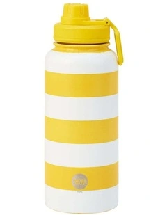 Annabel Trends Watermate Stainless Steel Bottle Yellow Stripe 950ml