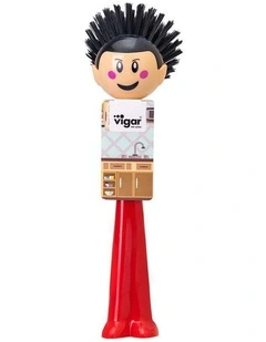 Vigar Funny Non Scratch Kitchen Dish Brush Cleaning Essential Assorted