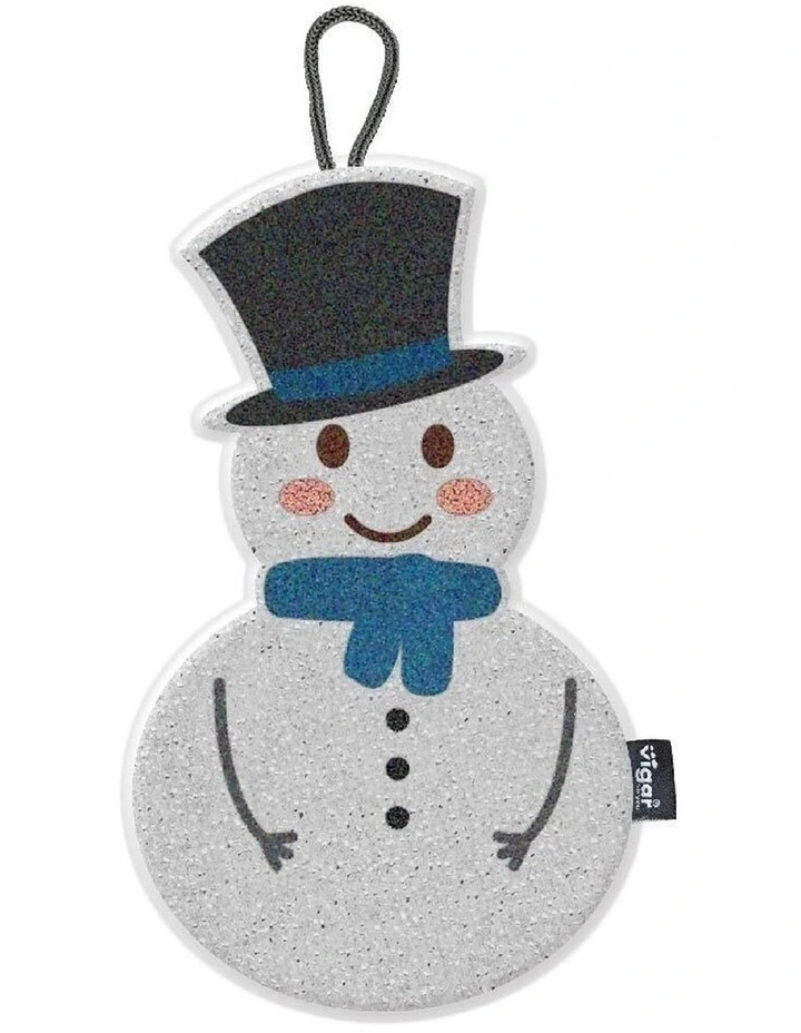 3pc VIGAR Snowman Dish Scrubber Sponge Set Scratch Resistant Kitchen Cleaning image 2